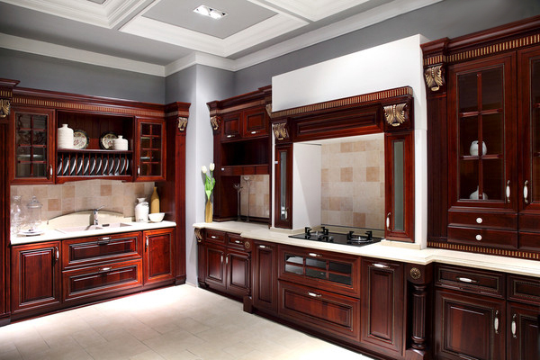 实木橱柜效果图